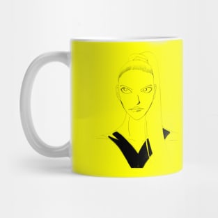 bright anya taylor joy sketch Mug